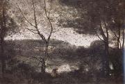 Jean Baptiste Camille  Corot Ville-d'Avray (mk11) oil painting on canvas